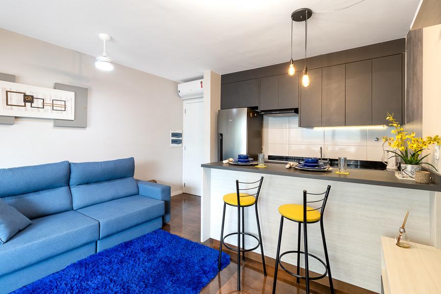 Fotografia profissional de loft moderno em Campinas